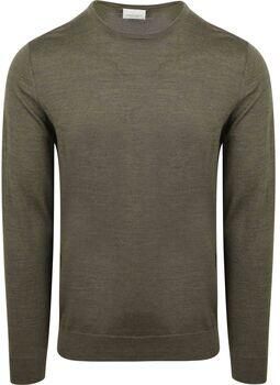 Profuomo Sweater Pullover Merinowol Olive