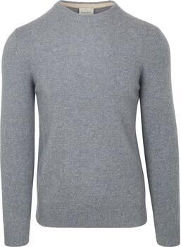 Profuomo Sweater Pullover Wol Blend Blauw