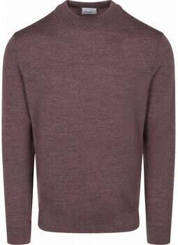 Profuomo Sweater Turtleneck Trui Merinowol Aubergine