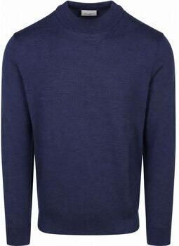Profuomo Sweater Turtleneck Trui Merinowol Royal Blue