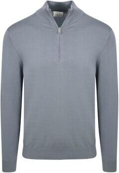 Profuomo Trui Half Zip Pullover Luxury Basic Blauw