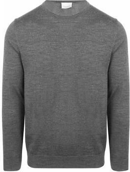 Profuomo Trui Pullover Merinowol Grijs