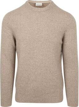 Profuomo Trui Pullover Wol Blend Sand