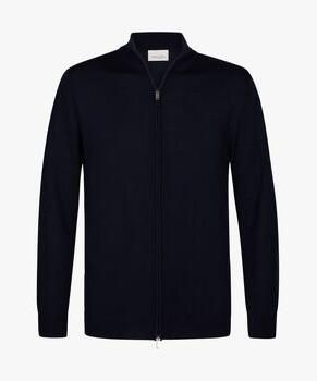 Profuomo Vest Merinowol Navy