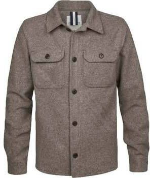 Profuomo Sweater Overshirt Wolblend Taupe