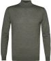 Profuomo Groene Merino Mock Neck Trui Green Heren - Thumbnail 1
