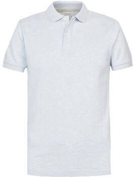 Profuomo T-shirt Polo Lichtblauw Melange