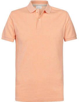 Profuomo T-shirt Polo Oranje Melange