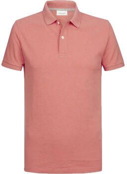 Profuomo T-shirt Polo Roze Melange