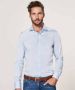 Profuomo Lichtblauwe Overhemdjurk van Katoen met Slim Fit Blue Heren - Thumbnail 5