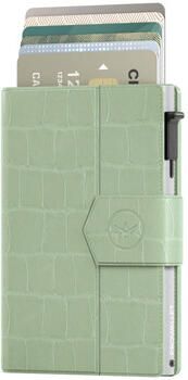 Prowallet Portemonnee Pasjeshouder Plus Croco Mintgroen