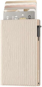 Prowallet Portemonnee Pasjeshouder Slim Ripple Ecru