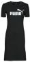 Puma t-shirtjurk met logoprint zwart Meisjes Stretchkatoen Ronde hals Logo XS - Thumbnail 1