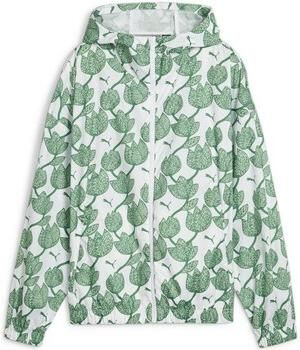 Puma Blossom Print Windbreaker Jas Green Dames