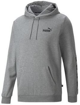 Puma essentials+ tape fleece trui grijs heren