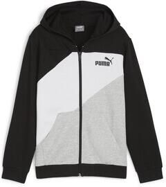 Puma vest zwart wit grijs Jongens Meisjes Katoen Capuchon Logo 128