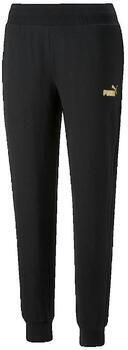 Puma Zwarte sportbroek voor dames met logo print Black Dames