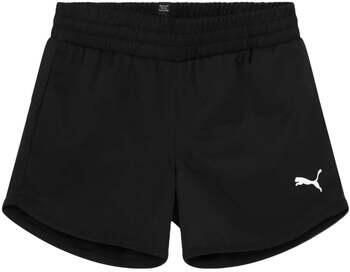 Puma regular fit casual short met logo zwart Korte broek Meisjes Polyester 128 - Foto 3