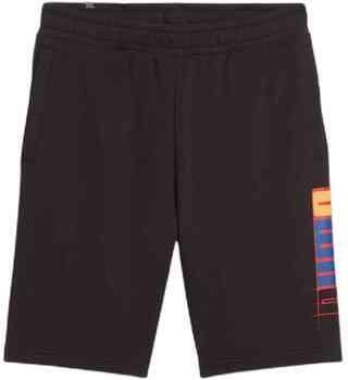 Puma Zwarte Logo Shorts Black Heren