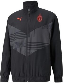 Puma ac milan prematch trainingsjas 21 22 zwart rood heren - Foto 2