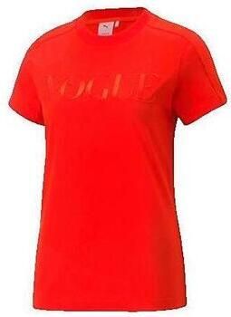 Puma Polo Shirt Korte Mouw T-shirt Rouge Femme