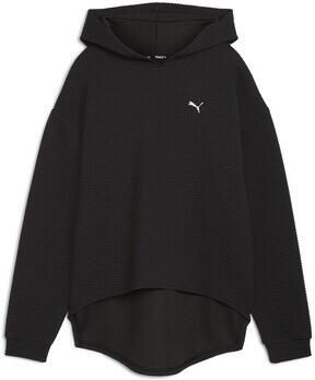 Puma Gestructureerde Studio Hoodie Zwart Vrouwen Black Dames - Foto 2