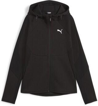 Puma Zwarte Evostripe Hoodie Rits Logo Black Dames