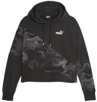 Puma Gemarmerde hoodie voor dames Black Dames