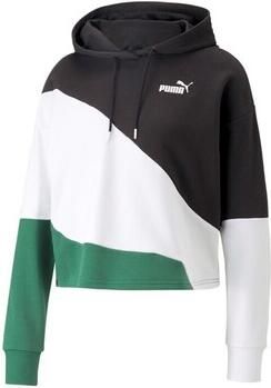 Puma Power Cat Cropped Hoodie Zwart Multicolor Dames - Foto 2