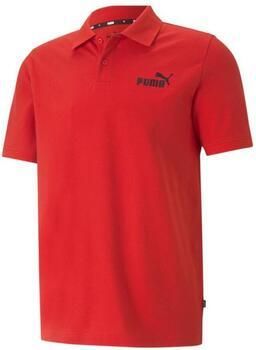 Puma essentials pique polo rood heren