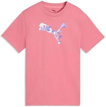 Puma T-shirt Graphic Floral Cat Tee G