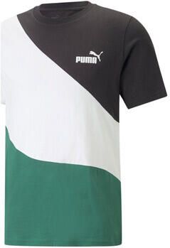 PUMA PERFORMANCE T-shirt in colour-blocking-design model 'PUMA POWER Cat' - Foto 3