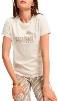 Puma Ess+ Dieren T-shirt Beige Dames