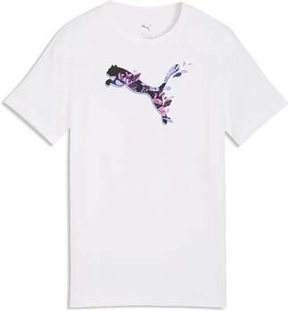 Puma T-shirt Korte Mouw Graphic Floral Cat Tee G