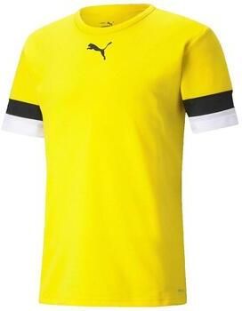 Puma T-shirt Korte Mouw Maillot Teamrisey Jaune