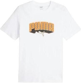 Puma T-shirt Korte Mouw T-shirt Graphics Hip Hop blanc