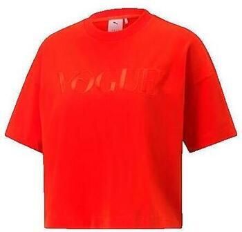 Puma T-shirt Korte Mouw T-shirt Rouge à col rond