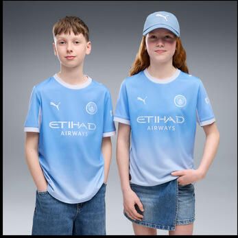 Puma T-shirt Mcfc Home Jersey Replica Jr