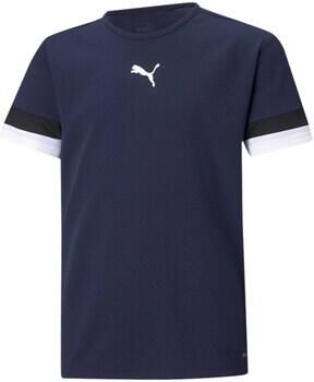 Puma teamrise voetbalshirt blauw wit kinderen