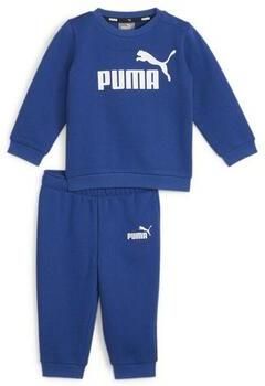 Puma joggingpak kobaltblauw Jongens Meisjes Katoen Ronde hals Logo 104