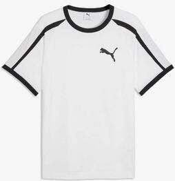 Puma Yellow T-shirt Korte Mouw Big Cat Ringer Tee