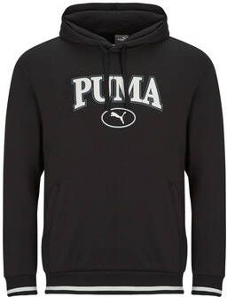 Puma Zwarte trui met capuchon en verstelbare capuchon en grafische print Black Heren