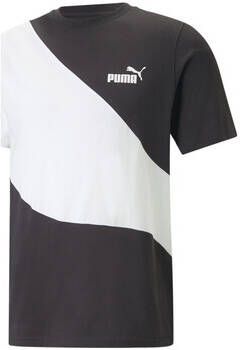 PUMA PERFORMANCE T-shirt in colour-blocking-design model 'PUMA POWER Cat'