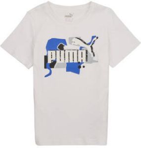 Puma T-shirt met labelprint model 'ESS+ STREET ART AOP Tee B'