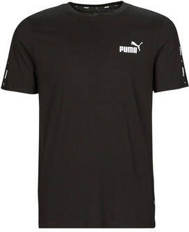 Puma Sportief Zwart T-shirt Essentials+ Tape Black Heren