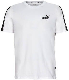 PUMA PERFORMANCE T-shirt met labelprint model 'Tape Tee'