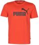 Puma T-shirt Essential Logo Rood Heren - Thumbnail 1