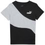 Puma T-shirt zwart wit Jongens Katoen Ronde hals Meerkleurig 176 - Thumbnail 1
