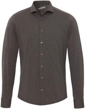 Pure Overhemd Lange Mouw H.Tico The Functional Shirt Bruin