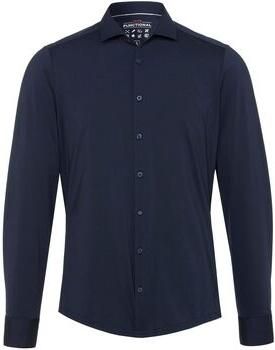 Pure Overhemd Lange Mouw Overhemd Functional Donkerblauw